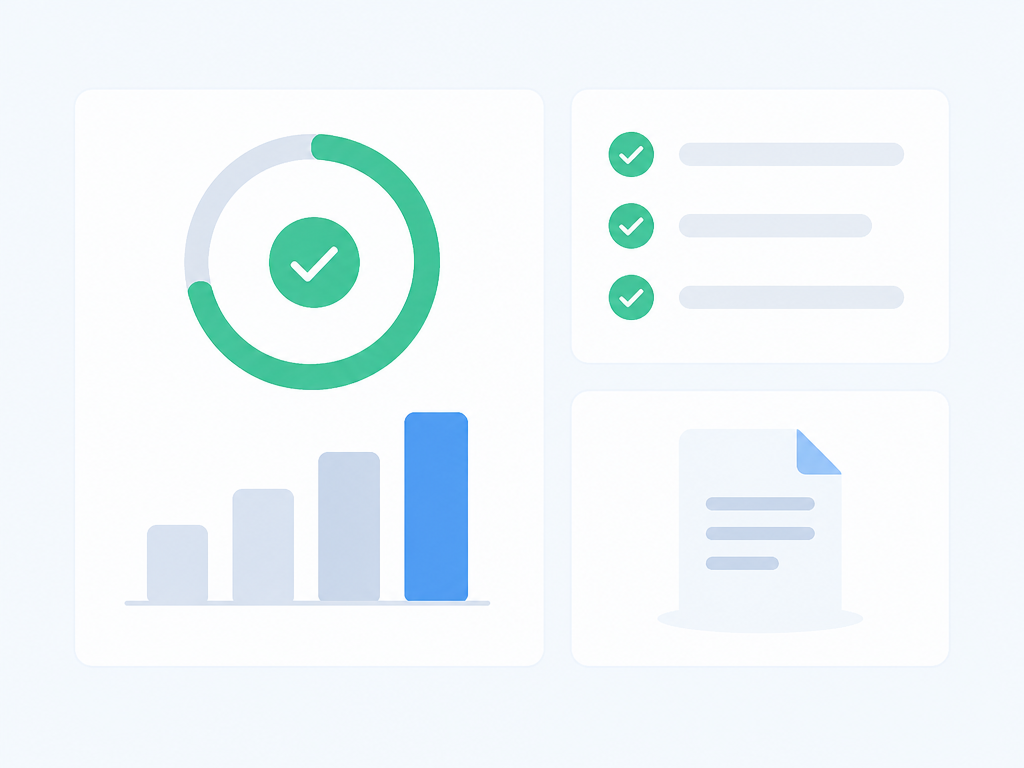 team reviewing compliance dashboard